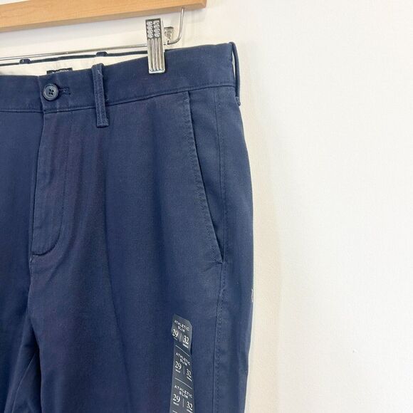 J.Crew Chino Pants Mens 39x32 Navy Blue Athletic Slim Straight Preppy Formal NWT - Picture 4 of 13